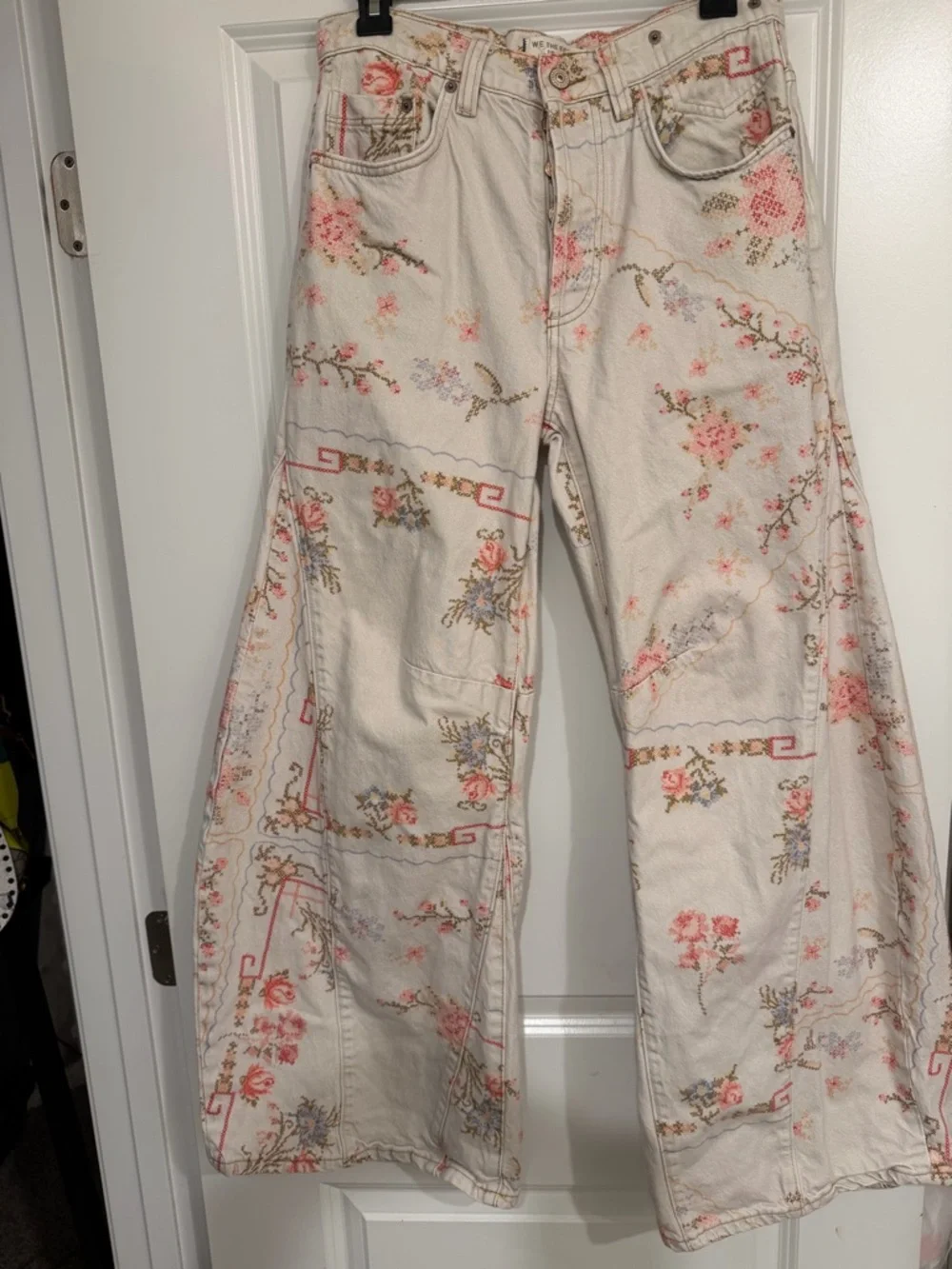 Free People Eden Printed Wide Leg 🔥 Size 27 - Picture 3 of 4